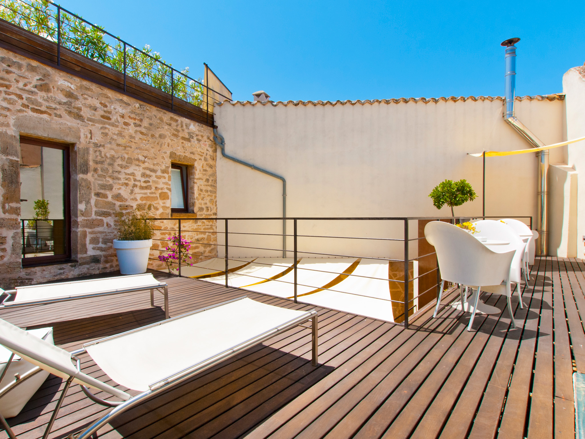 Terraza al aire libre de Cas Ferrer Nou Hotelet